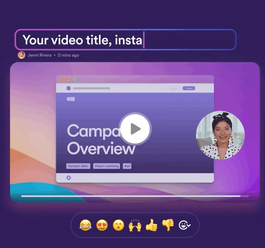 Loom autogenerates title after the recording